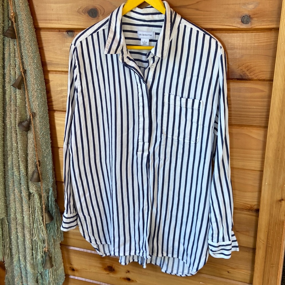Liz Claiborne LS Twill Tunic